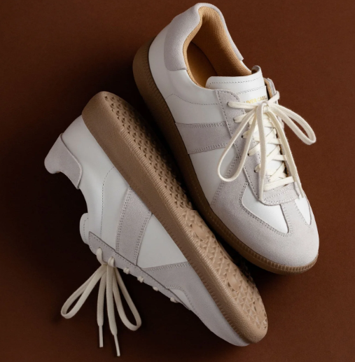 GAT White & Gum Low-Top Sneakers