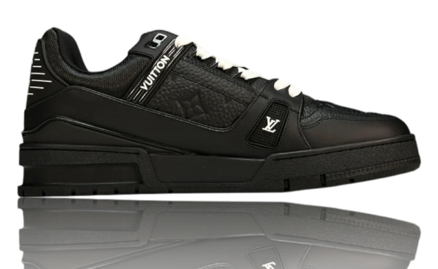 Trainer Low Sneakers – Monogram Black Embossed