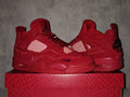 Nigel Sylvester x Air Jordan 4 Red Sneakers with Black Accents