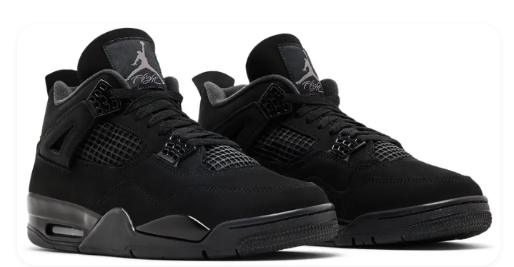 Air Jordan 4 Retro 'Black Cat' (2025) – Black Sneakers