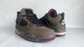 Air Jordan 4 Brown Sneakers with Mauve & Gray Details