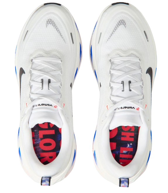 Nike Vomero Plus – White & Blue Running Shoes