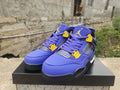 Air Jordan 4 Purple & Yellow Sneakers