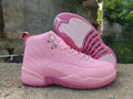 Air Jordan 12 Retro Sneakers – Valentine Pink & White