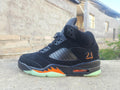 Air Jordan 5 High-Top Sneakers – Black & Orange Halloween