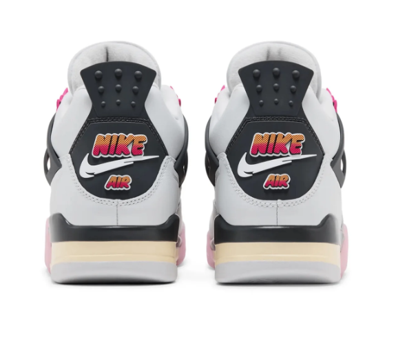 Air Jordan 4 Retro 'Comic' – White & Pink Sneakers