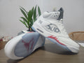 Air Jordan 5 High-Top Sneakers – White & Red