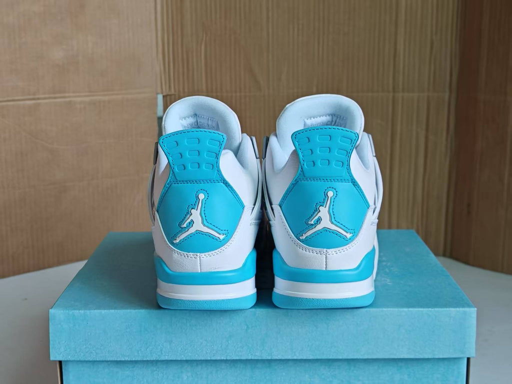 Air Jordan 4 Retro White Aluminum Ice Blue