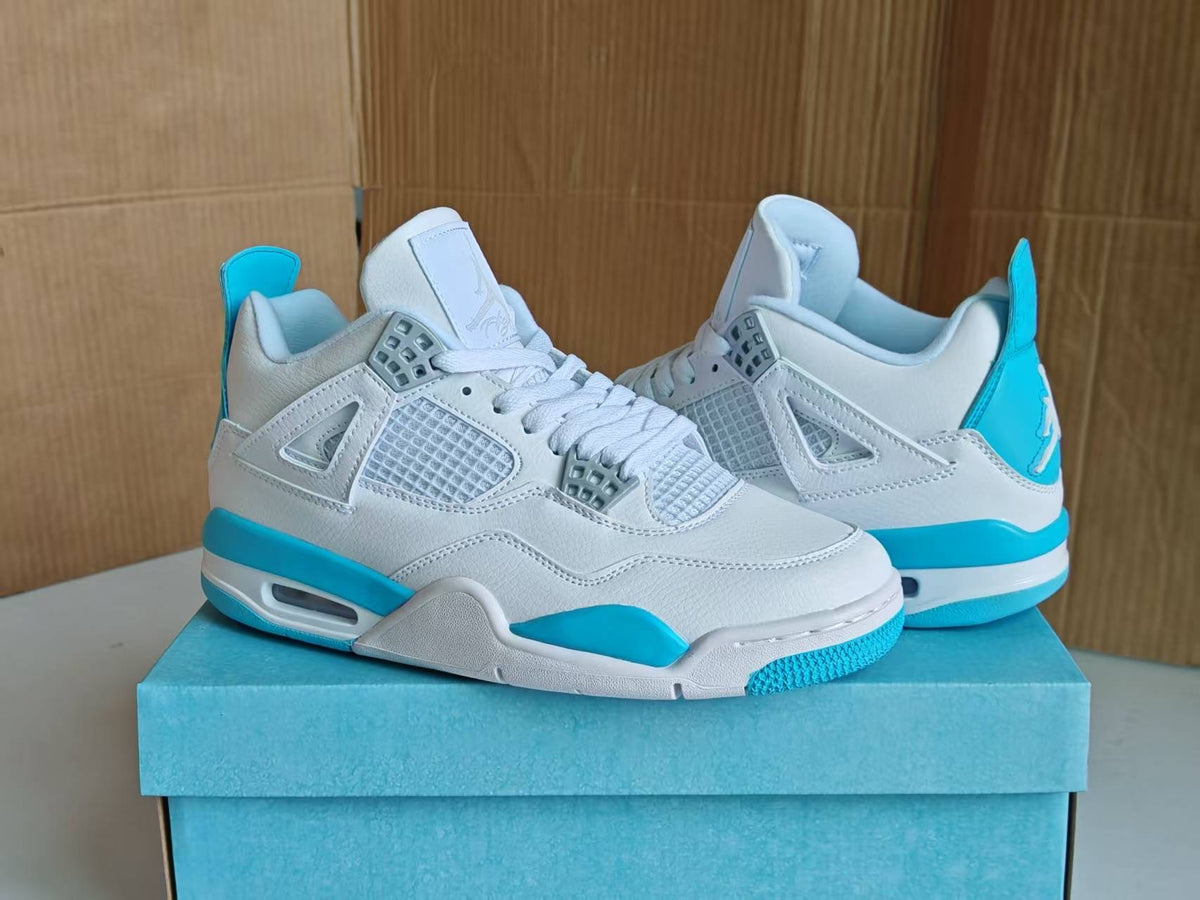 Air Jordan 4 Retro White Aluminum Ice Blue