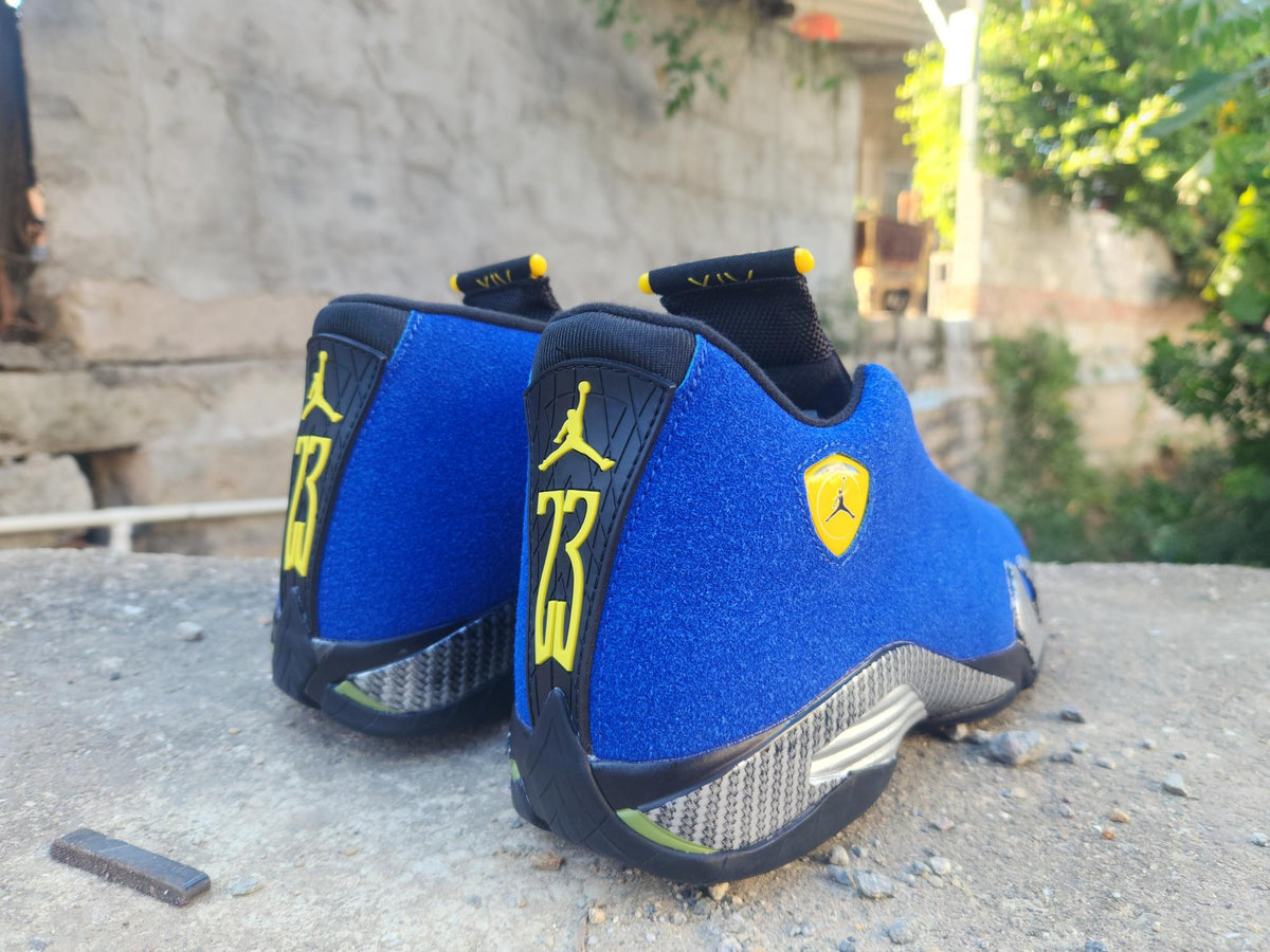 Air Jordan 14 Retro Sneakers – Blue & Black