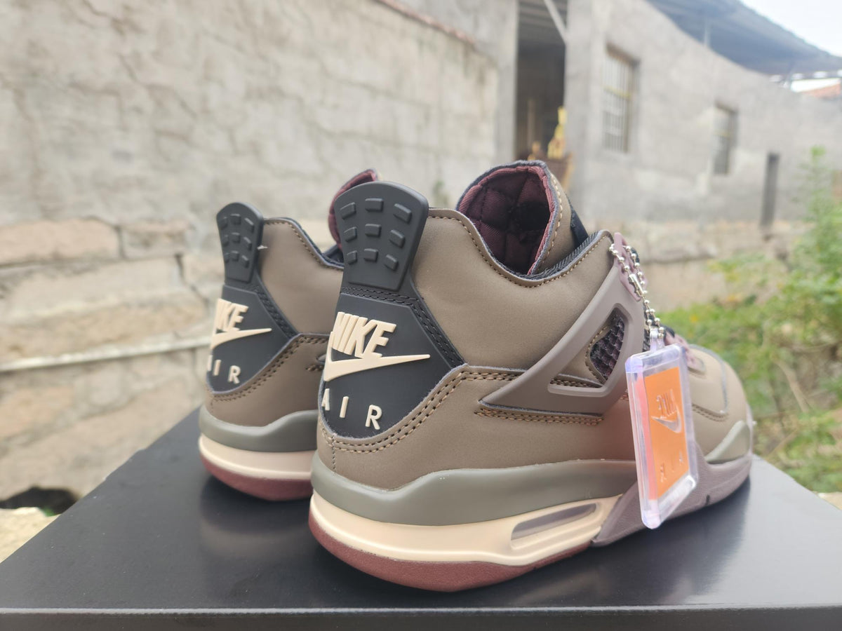 Air Jordan 4 Sneakers – Taupe & Mauve