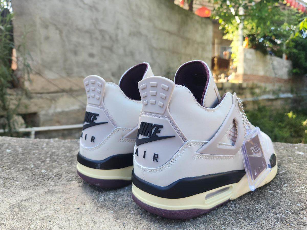 A Ma Maniére x Air Jordan 4 Light Pink & Cream Sneakers