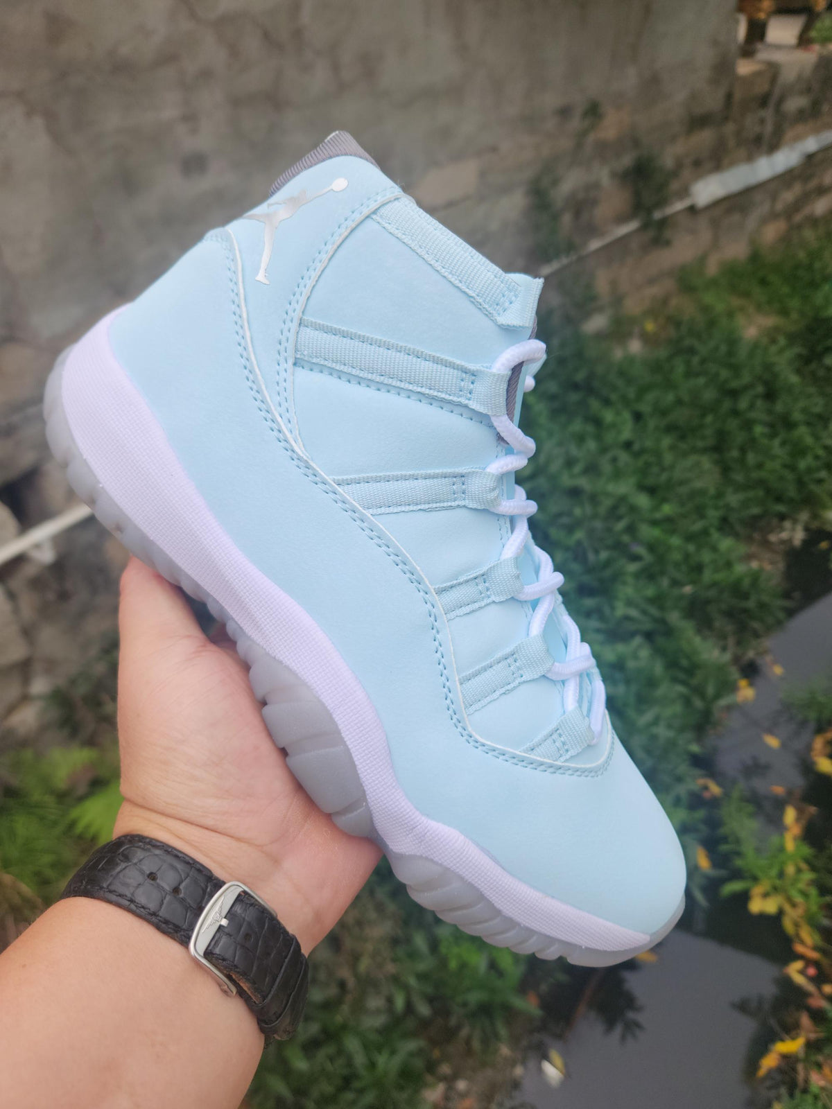 Air Jordan 11 Retro Pale Moon High-Top Sneakers