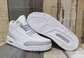 Air Jordan 3 Retro White & Light Grey Sneakers