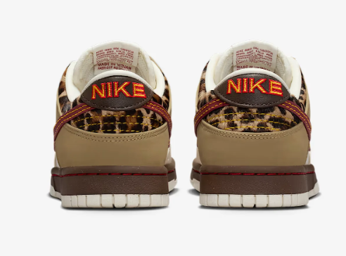 Nike Dunk Low Unisex Sneakers – Cream, Khaki & Burgundy