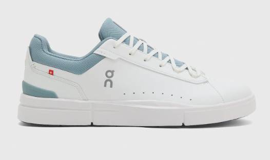 On Men's The Roger Advantage Sneakers – White & Light Teal
