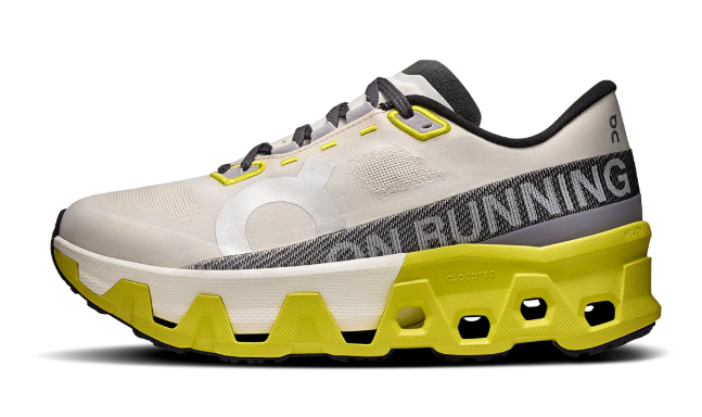 On Cloudmonster Hyper – Light Gray & Lime Sneakers