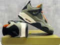 Air Jordan 4 Retro Olive Green & Black Sneakers
