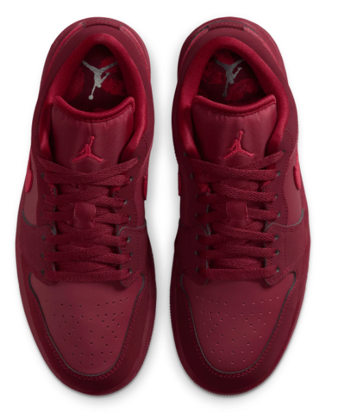 Air Jordan 1 Low SE Women's Sneakers “Valentine's Day” – Burgundy & Red