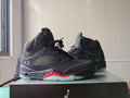 Air Jordan 5 Black, Mint & Red Sneakers