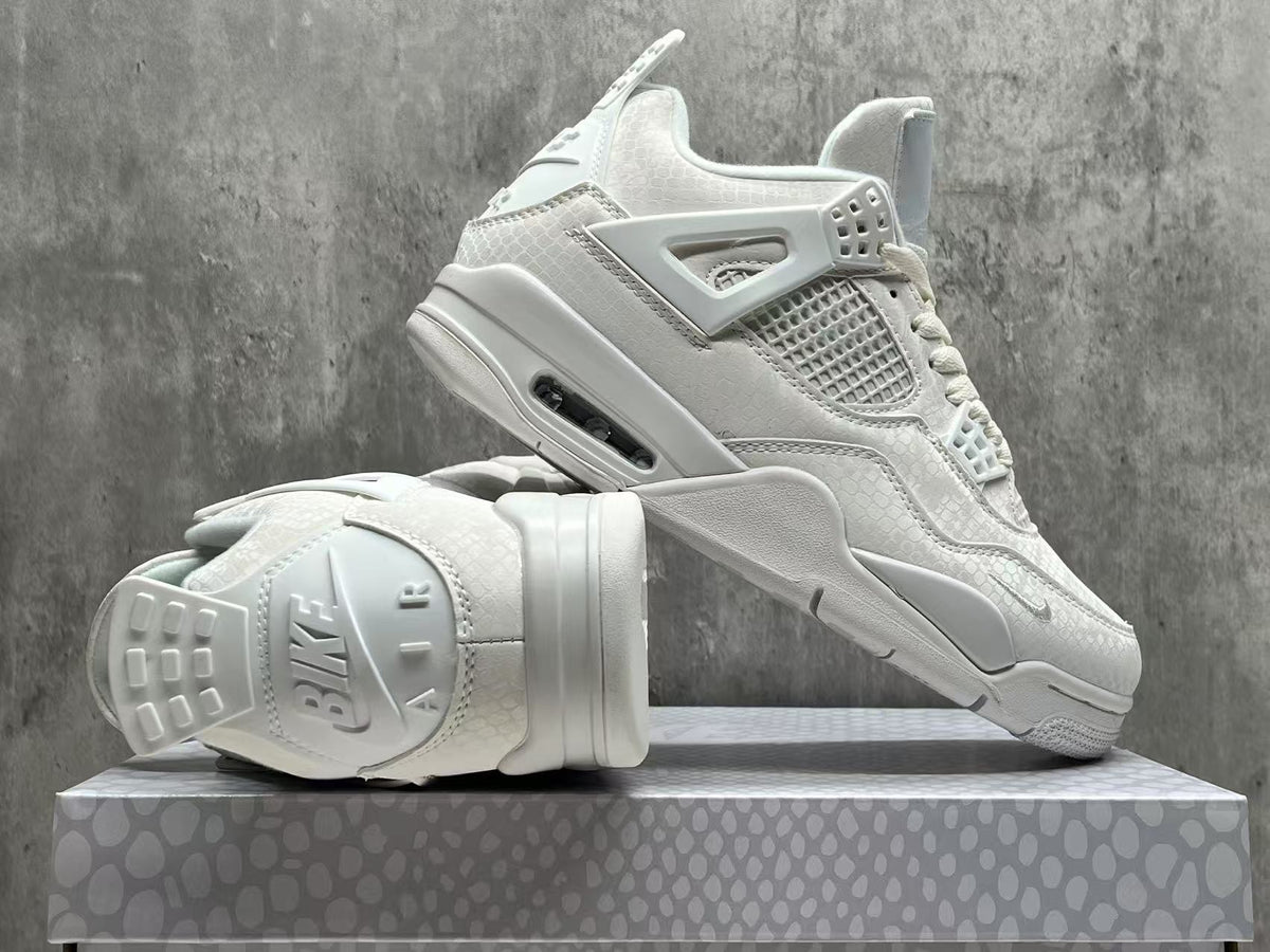 Air Jordan 4 Retro Triple White Sneakers