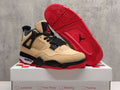 Air Jordan 4 Retro Pizza Tan & Red Sneakers