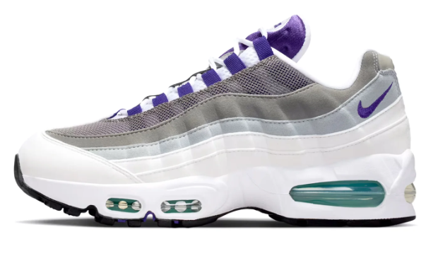 Nike Air Max 95 OG Women's Sneakers “Grape” – White, Grey & Purple