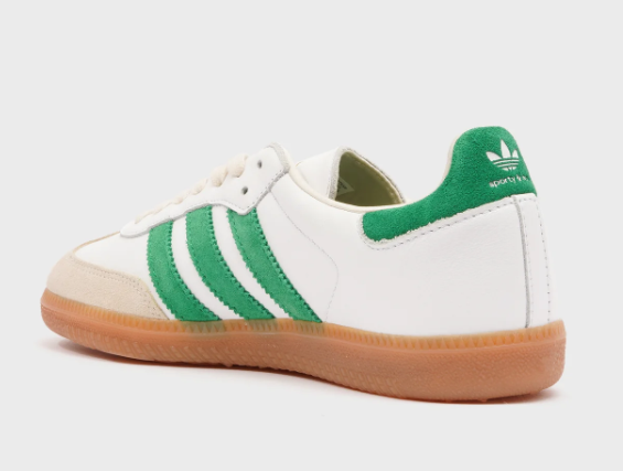 adidas Samba Sneakers – White & Jolly Green
