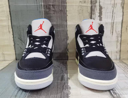 Air Jordan 3 Retro Black, Blue & Red Sneakers