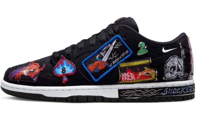 Nike SB x Neckface Dunk Low Pro 'Black' – Graphic Sneakers