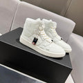 AMIRI White High-Top Sneakers with Silver-Tone Details