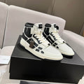 AMIRI Black & White High-Top Sneakers