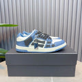 AMIRI Blue, White & Black Skeleton Low-Top Sneakers