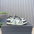 AMIRI Black & White Skeleton Low-Top Sneakers