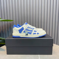 AMIRI White & Royal Blue Skeleton Low-Top Sneakers