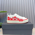 AMIRI White & Red Star Low-Top Sneakers