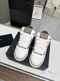 AMIRI White, Grey & Brown Low-Top Sneakers