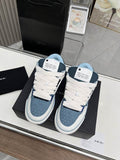 AMIRI Blue & White Chunky Low-Top Sneakers