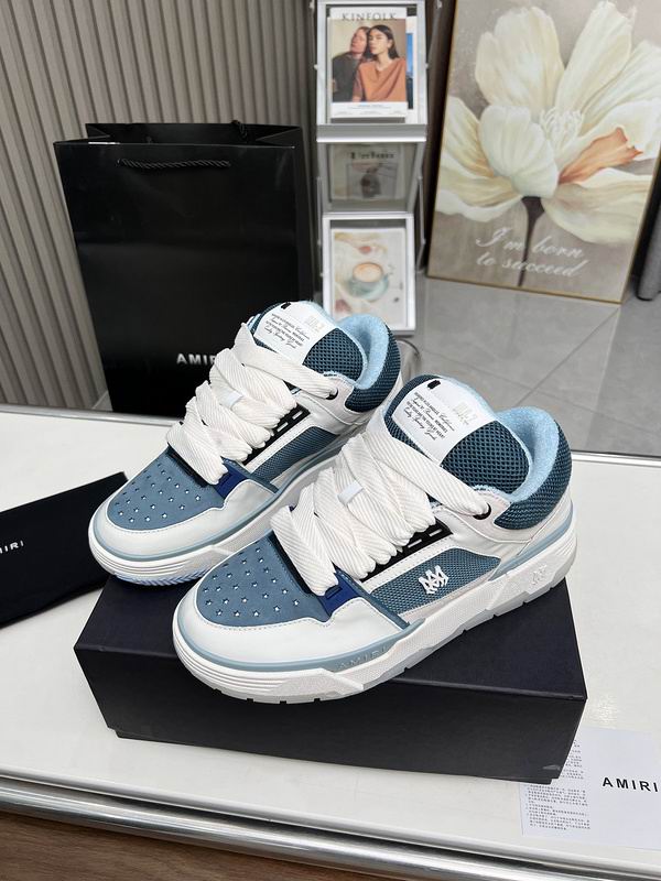 AMIRI Blue & White Chunky Low-Top Sneakers