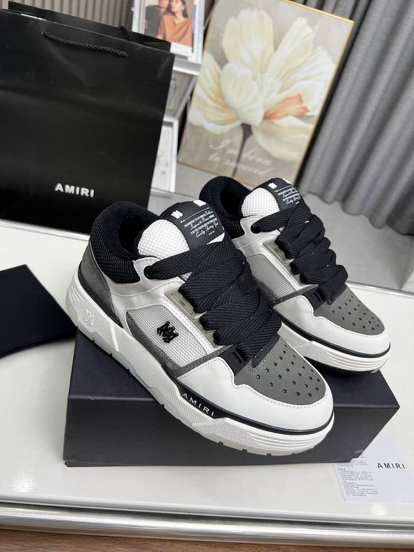 AMIRI Black, White & Grey Chunky Low-Top Sneakers