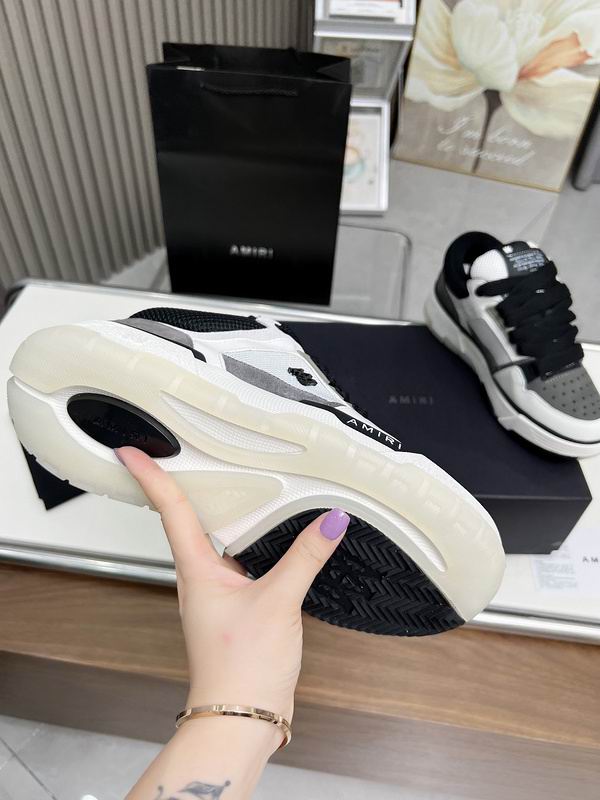 AMIRI Black, White & Grey Chunky Low-Top Sneakers