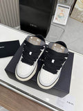 AMIRI White & Grey Chunky Sneakers with Black Laces