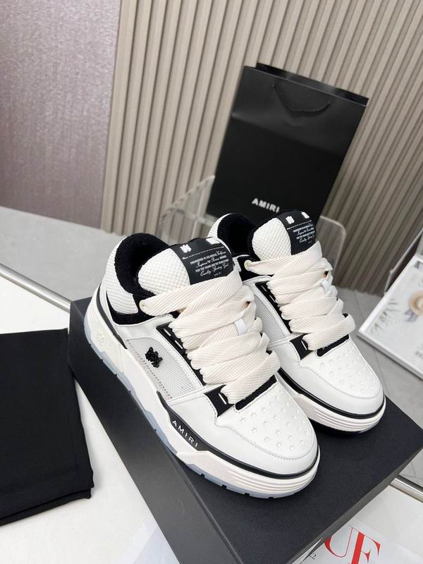 AMIRI White & Black Chunky Sneakers with White Laces