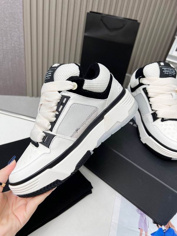 AMIRI White & Black Chunky Sneakers with White Laces