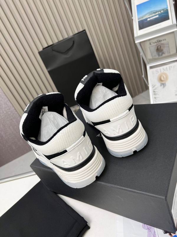AMIRI White & Black Chunky Sneakers with White Laces