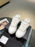 AMIRI White & Beige Chunky Sneakers with White Laces