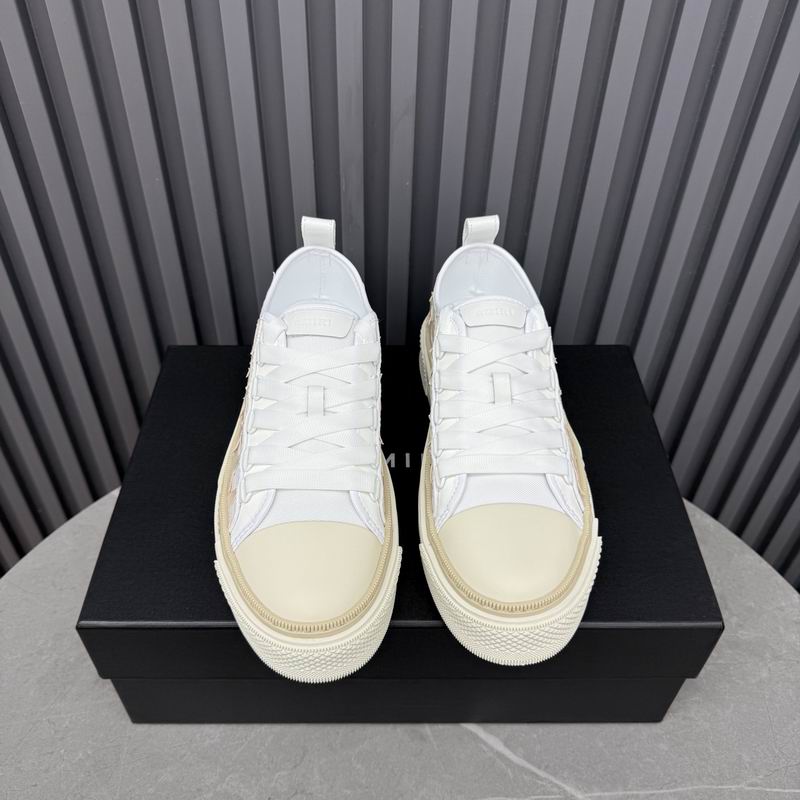 AMIRI White & Cream Low-Top Sneakers with Star Details