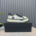 AMIRI White & Black Bandana-Print Low-Top Sneakers