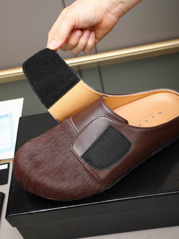 AMIRI Brown Textured-Toe Slip-On Mules