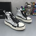 AMIRI White Paisley Monogram High-Top Sneakers
